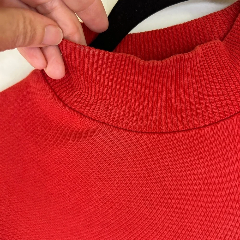 adidas Originals Women's Bold Age Cropped Sweatshirt in red - Picture 8 of 14